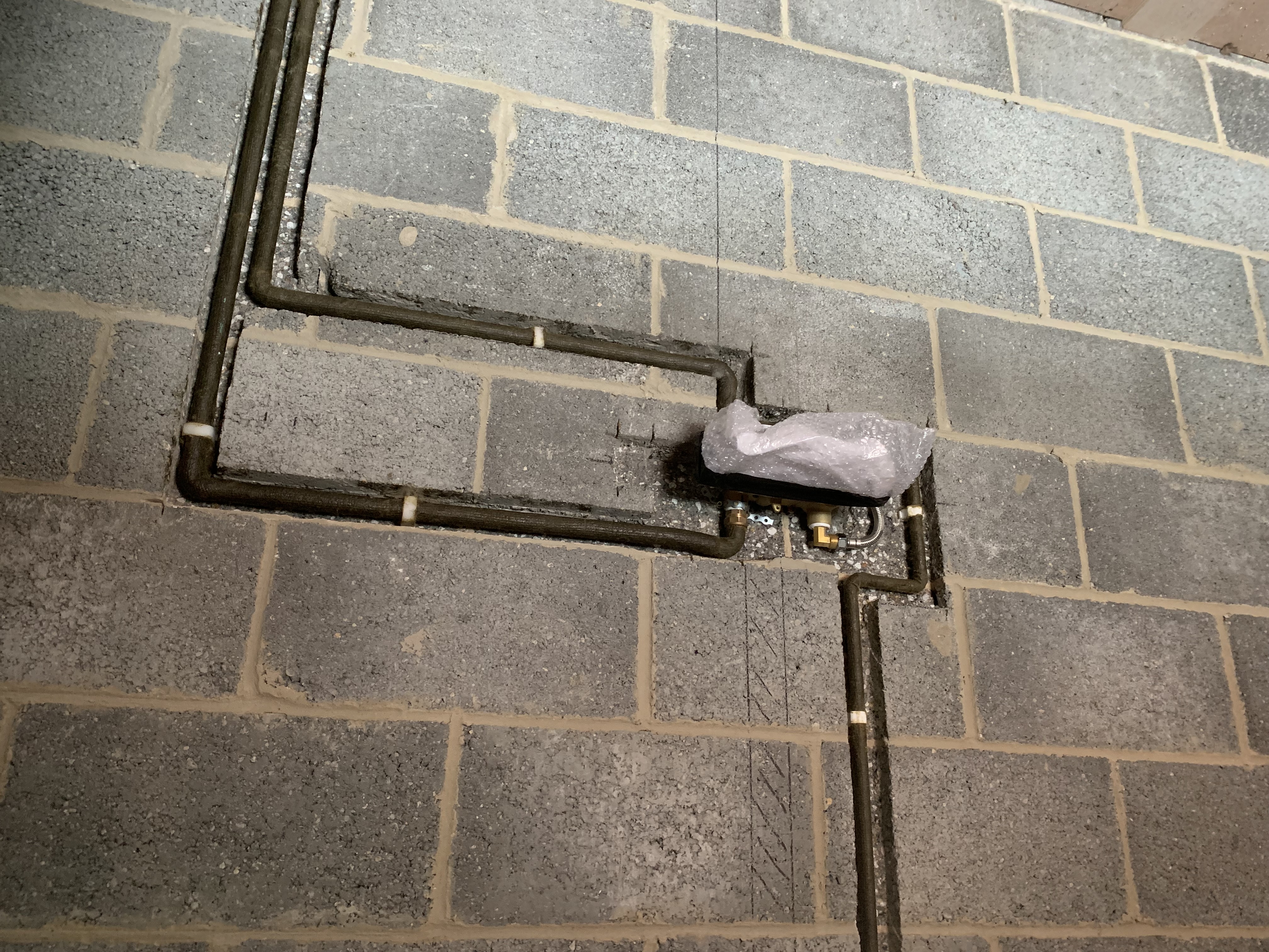 Pipework and heating upgrade detail